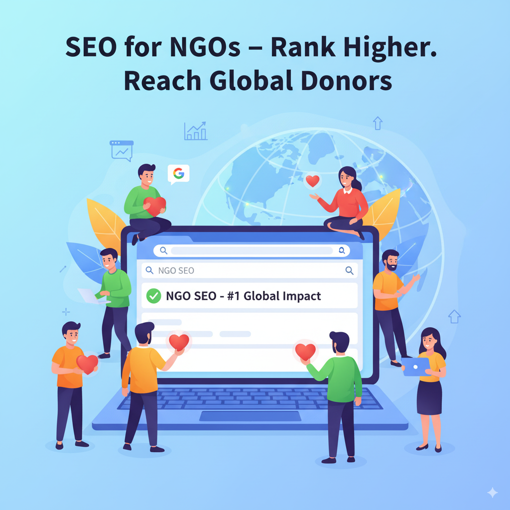 NGO SEO strategy for higher website ranking and donor engagement