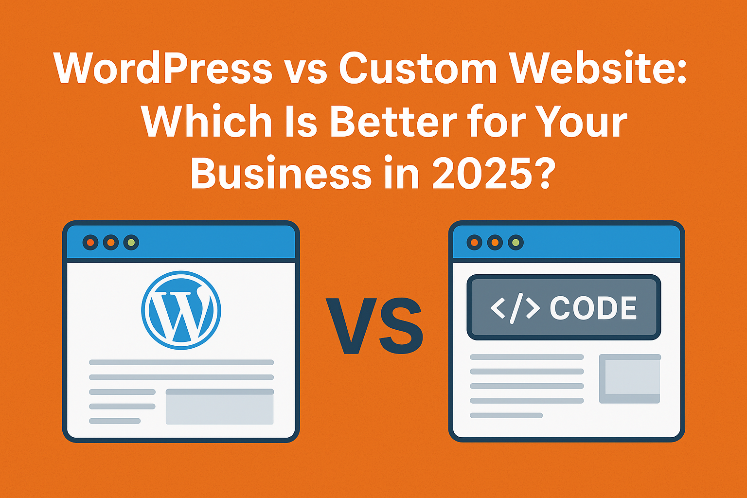 wordpress website vs custom website